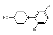 1-(5-Bromo-2-chloropyrimidin-4-yl)piperidin-4-ol Structure