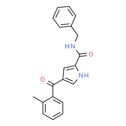 N-Benzyl-4-(2-methylbenzoyl)-1H-pyrrole-2-carboxamide结构式