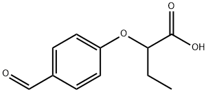 2-(4-formylphenoxy)butanoic acid Structure