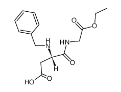 N-Benzyl-α-L-aspartyl-glycin-aethylester结构式