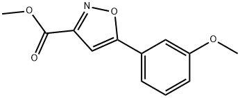 Methyl5-(3-methoxyphenyl)isoxazole-3-carboxylate structure