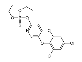 diethoxy-sulfanylidene-[6-(2,4,6-trichlorophenoxy)pyridazin-3-yl]oxy-λ5-phosphane Structure