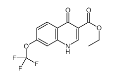 4-Hydroxy-7-trifluoromethoxyquinoline-3-carboxylic acid ethyl ester结构式