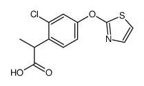 2-(2-chloro-4-thiazol-2-yloxy-phenyl)-propionic acid Structure