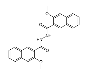 3-Methoxy-2-naphthalenecarboxylic acid 2-[(3-methoxy-2-naphthalenyl)carbonyl] hydrazide structure