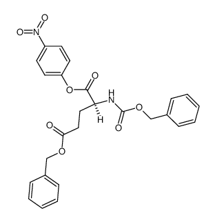 γ-benzyl α-(4-nitrophenyl) benzyloxycarbonyl-L-glutamate Structure