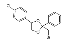 2-(bromomethyl)-4-(4-chlorophenyl)-2-phenyl-1,3-dioxolane Structure