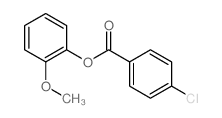 (2-methoxyphenyl) 4-chlorobenzoate结构式