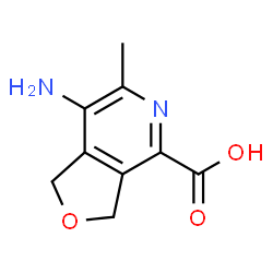 Furo[3,4-c]pyridine-4-carboxylic acid, 7-amino-1,3-dihydro-6-methyl- (7CI)结构式