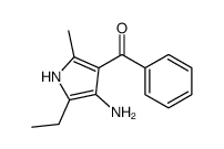 (4-amino-5-ethyl-2-methyl-1H-pyrrol-3-yl)-phenylmethanone Structure