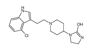 1-[1-[2-(4-chloro-1H-indol-3-yl)ethyl]piperidin-4-yl]imidazolidin-2-one结构式