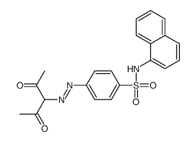 4-(2,4-dioxopentan-3-yldiazenyl)-N-naphthalen-1-ylbenzenesulfonamide Structure