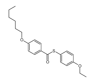 S-(4-ethoxyphenyl) 4-hexoxybenzenecarbothioate结构式