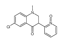 6-Chloro-1-methyl-3-(1-oxy-pyridin-2-yl)-2,3-dihydro-1H-quinolin-4-one结构式