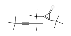 2-tert-Butyl-3-(1,1,2,2,5,5-hexamethyl-hex-3-ynyl)-cycloprop-2-enone结构式