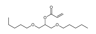 1,3-dipentoxypropan-2-yl prop-2-enoate Structure