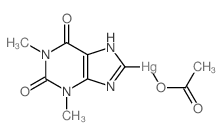 8-THEOPHYLLINE MERCURIC ACETATE结构式