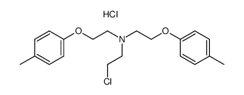 (2-chloro-ethyl)-bis-(2-p-tolyloxy-ethyl)-amine, hydrochloride结构式