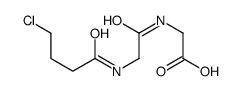 2-[[2-(4-chlorobutanoylamino)acetyl]amino]acetic acid结构式