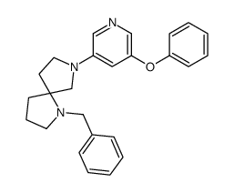 1-benzyl-7-(5-phenoxypyridin-3-yl)-1,7-diazaspiro[4.4]nonane结构式