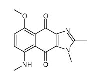 5-methoxy-1,2-dimethyl-8-methylamino-1H-naphtho[2,3-d]imidazole-4,9-dione Structure