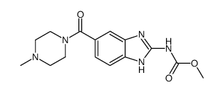 [5-(4-methyl-piperazine-1-carbonyl)-1(3)H-benzoimidazol-2-yl]-carbamic acid methyl ester Structure