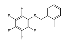 1,2,3,4,5-pentafluoro-6-[(2-methylphenyl)methylsulfanyl]benzene Structure