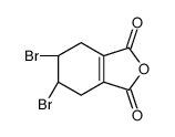 (5R,6R)-5,6-dibromo-4,5,6,7-tetrahydro-2-benzofuran-1,3-dione结构式