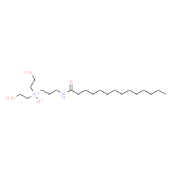 N-[3-[bis(2-hydroxyethyl)amino]propyl]myristamide N-oxide结构式