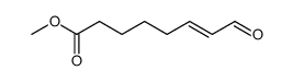 (E)-7-Formyl-6-heptensaeure-methylester Structure