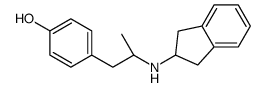 4-[(2R)-2-(2,3-dihydro-1H-inden-2-ylamino)propyl]phenol Structure