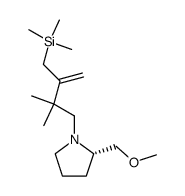 4-N-((S)-(2-methoxymethyl)pyrrolidino)-3,3-dimethyl-2-trimethylsilylmethyl-1-butene Structure