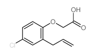 Acetic acid,2-[4-chloro-2-(2-propen-1-yl)phenoxy]- Structure