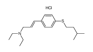 1-diethylamino-3-p-isopentylthiophenyl-2-propene, hydrochloride Structure