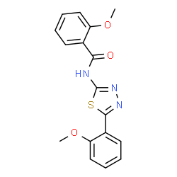 2-Methoxy-N-(5-(2-Methoxyphenyl)-1,3,4-thiadiazol-2-yl)benzamide structure