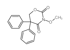 3-methoxy-5,5-diphenyl-1,3-oxazinane-2,4-dione结构式