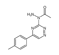 N-[5-(4-methylphenyl)-1,2,4-triazin-3-yl]acetohydrazide结构式