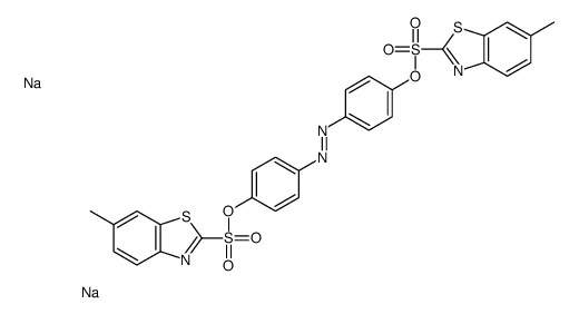 2,2’-(偶氮二对亚苯基)双(6-甲基苯并噻唑磺酸)二钠结构式
