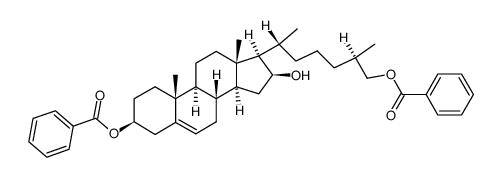 3β,26-dibenzoyloxycholest-5-en-16β-ol Structure