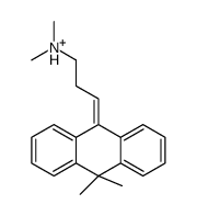 3-(10,10-dimethylanthracen-9-ylidene)propyl-dimethylazanium结构式