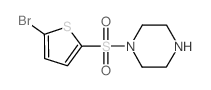 1-[(5-BROMOTHIEN-2-YL)SULFONYL]PIPERAZINE structure