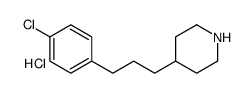 4-[3-(4-chlorophenyl)propyl]piperidine,hydrochloride Structure