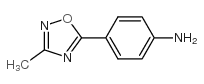 4-(3-甲基-1,2,4-二唑-5-基)苯胺结构式