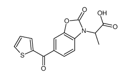 2-[2-oxo-6-(thiophene-2-carbonyl)-1,3-benzoxazol-3-yl]propanoic acid Structure