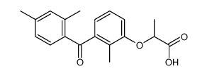 2-[3-(2,4-dimethylbenzoyl)-2-methylphenoxy]propanoic acid Structure