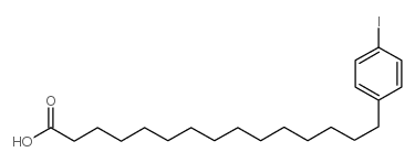 15-(4-iodophenyl)pentadecanoic acid structure