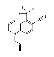 4-[bis(prop-2-enyl)amino]-2-(trifluoromethyl)benzonitrile结构式