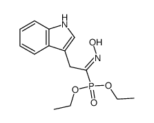 diethyl 1-hydroxyimino-2-(3-indolyl)ethanephosphonate Structure