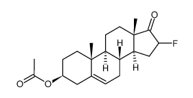 16-Fluoro-3β-acetoxy-5-androsten-17-one结构式