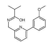 N-[[6-(3-methoxyphenyl)pyridin-2-yl]methyl]-2-methylpropanamide Structure